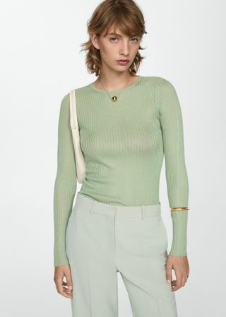 Fine Ribbed-Knit Sweater - Women | Mango Usa