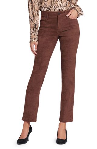 Sheri Slim Faux Suede Pants