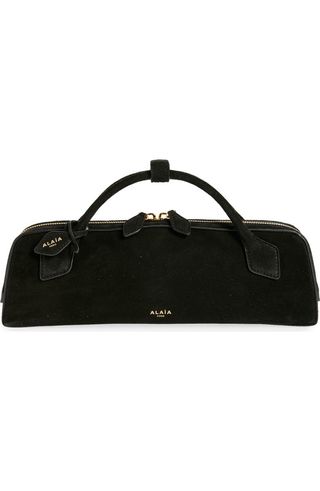 Le Teckel Suede East/west Clutch