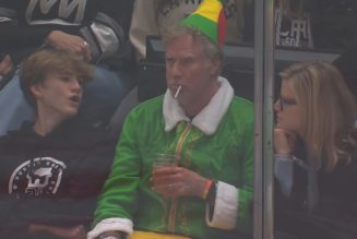 Will Ferrell attends hockey game as Buddy the Elf after "tough holiday season"