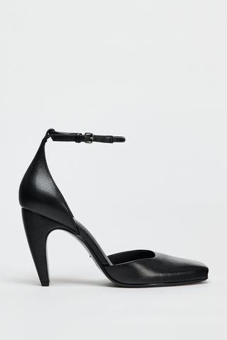 ZARA Square Toe Leather Shoes