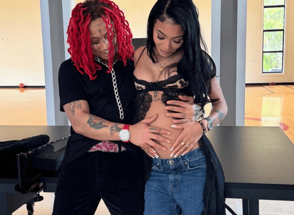 Coi Leray x Trippie Redd pregnancy announcement