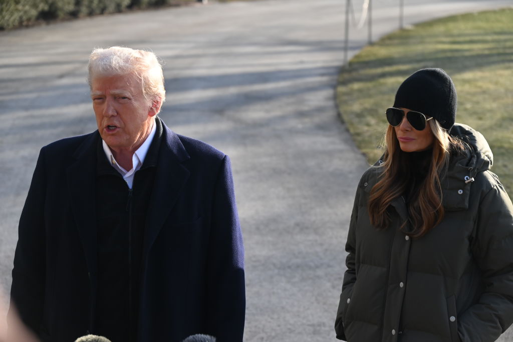 US President Donald J. Trump departs South Lawn of White House