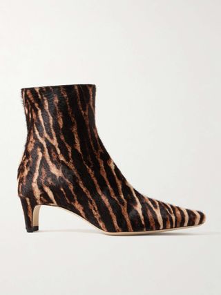 Wally Leopard-Print Calf Hair Ankle Boots