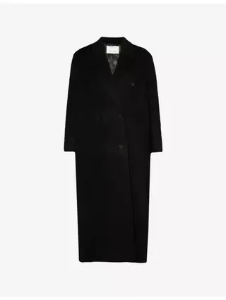 Gaia Double-Breasted Wool-Blend Coat