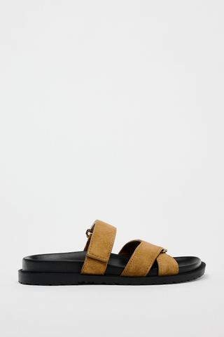 Strappy Suede Sandals