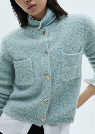 MANGO, Bouclé Jacket With Jewel Buttons - Women | Mango Usa