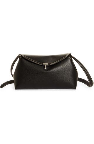 T-Lock Leather Clutch