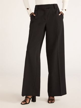 Scoop Women’s and Women's Plus Ultimate Crepe Wide Leg Trousers, 32.5