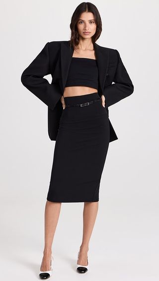 Black Halo Jackie O Pencil Skirt