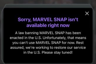 Marvel Snap is banned, just like TikTok