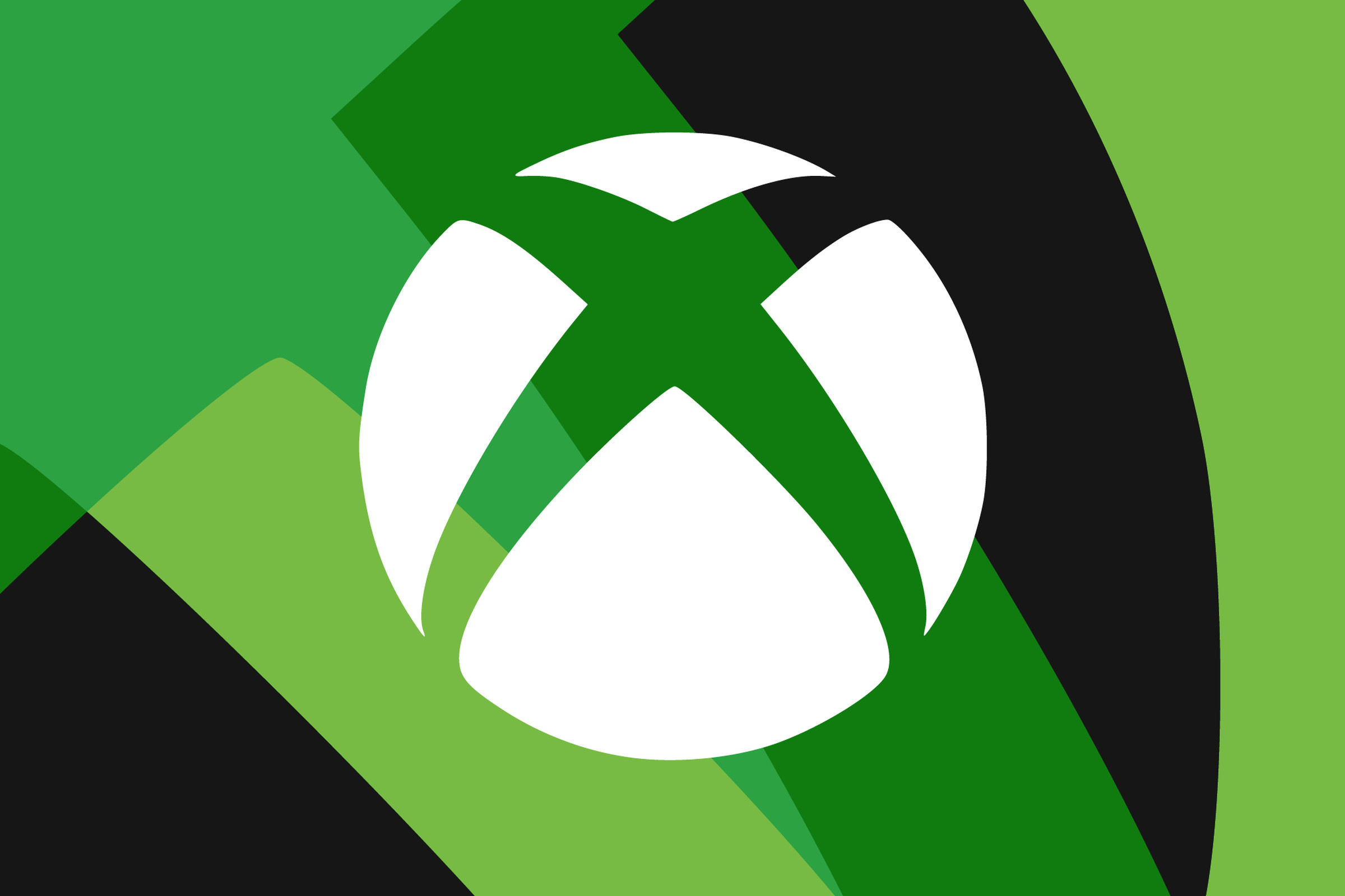 Vector collage of the Xbox logo.