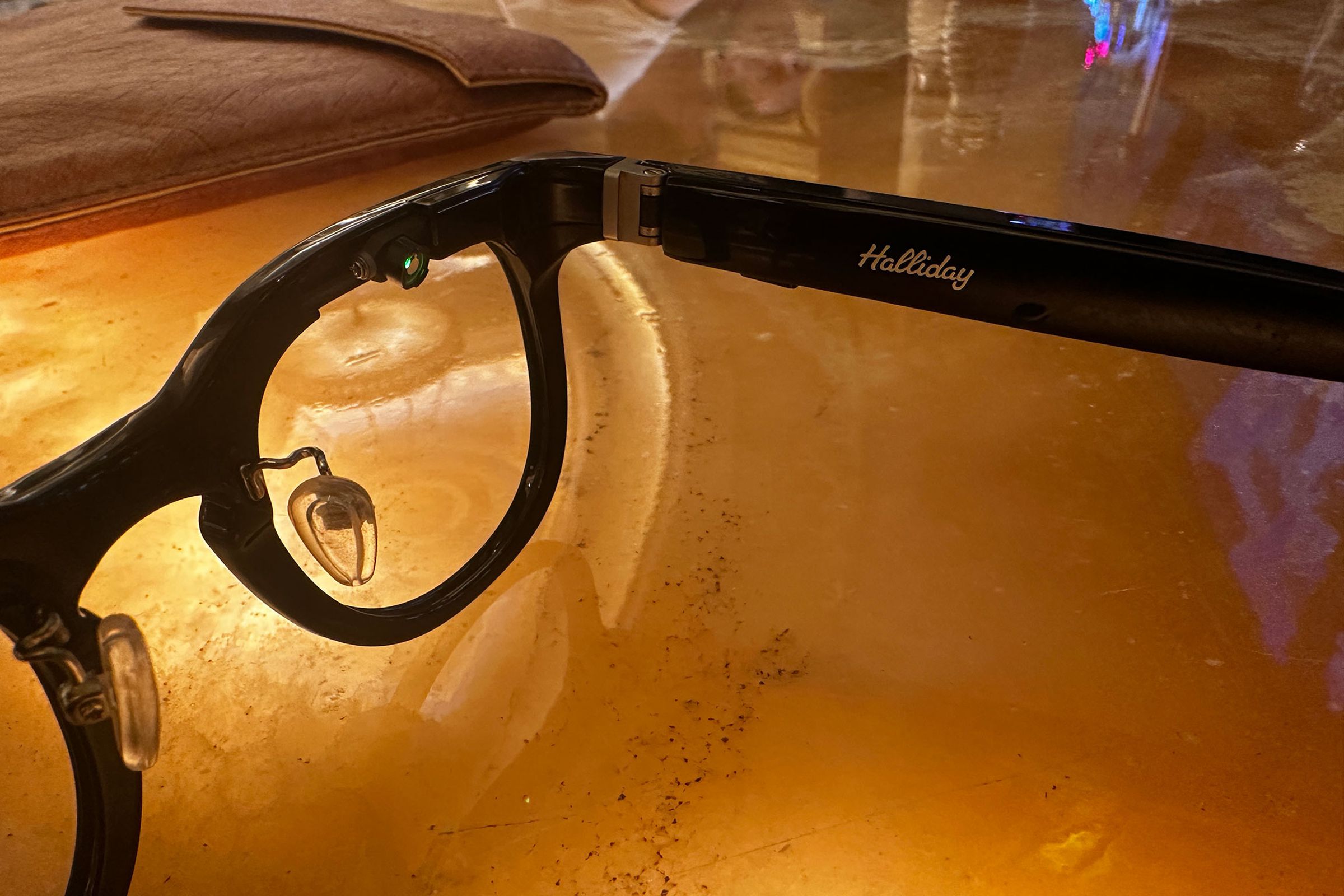 Close up of Halliday smart glasses