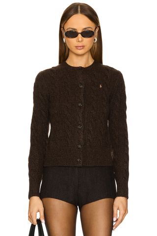 Polo Ralph Lauren Cable-Knit Wool-Cashmere Cardigan