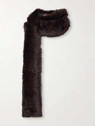 NOUR HAMMOUR Evita Shearling Scarf