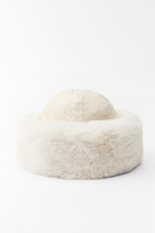 Zara Faux Fur Beanie