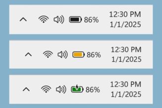 Windows 11 is getting colorful new battery icons that are easier to understand at a glance