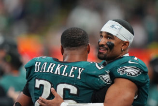 Cameras Caught Jalen Hurts Telling Saquon Barkley He Was The Key To Super Bowl Run