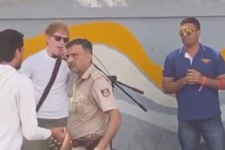 Police pull the plug on Ed Sheeran's street performance in India